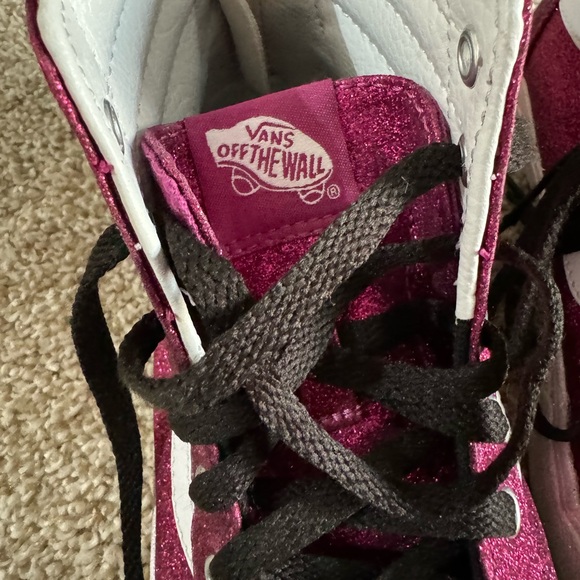 Vans off the wall glitter high top size 5 in excellent condition. - Picture 5 of 6